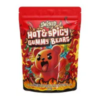 SWICKED Hot&Spicy Gummy Bears želejas konfektes 210g