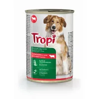 Tropi slapjā barība ar liellopu gaļas garšu suņiem 415g