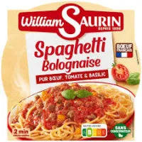 WILLIAM SAURIN Spageti Boloņas mērcē ar liellopa gaļu 300g