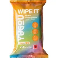 YUGOU Wipe It Zesty Lemon salvetes virtuves virsmu tīrīšanai 70gab
