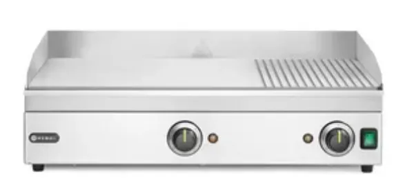 1/3 rievotā grila plāksne, Kitchen Line, 220-240V/3500W, 697x474x(H)241mm,154960