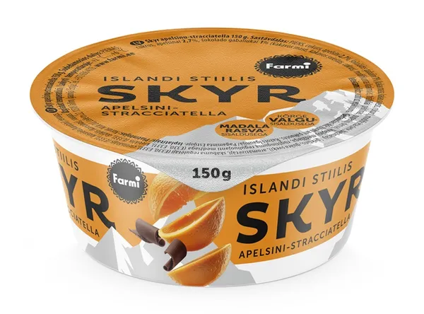 Jogurts Farmi Skyr apelsīnu straciatella 150g