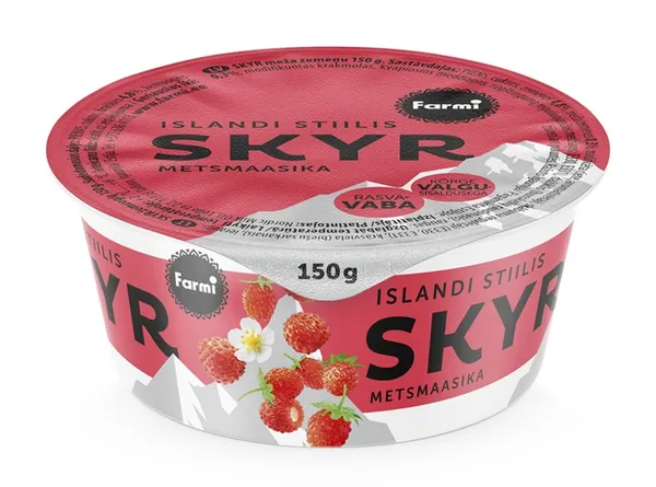 Jogurts Farmi Skyr meža zemeņu 150g
