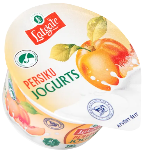 48H Jogurts persiku, glāzē, 200g NPKS