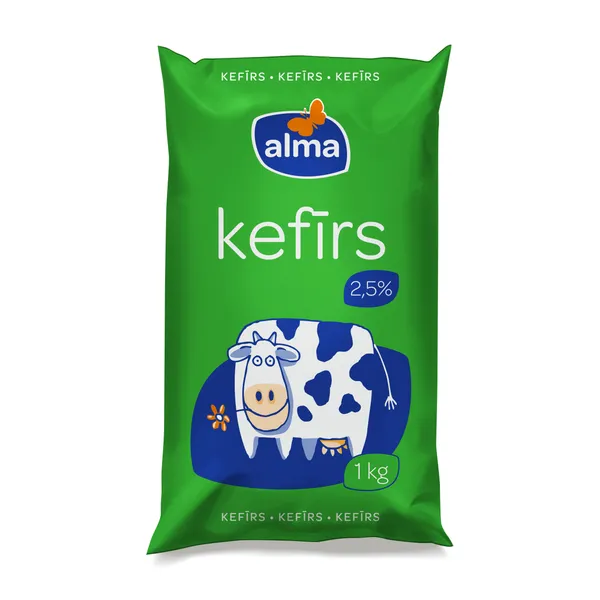 48H Kefīrs ALMA 2,5%, plēvē, 1kg