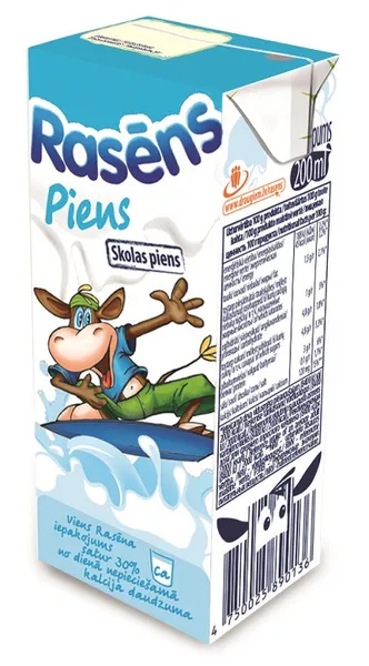 48H Piens RASĒNS bez piedevām, 200ml Food Union NPKS