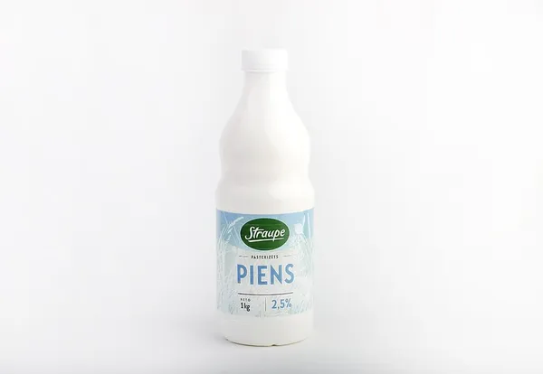 48H Piens STRAUPE, 2,5%, 1l PET NPKS