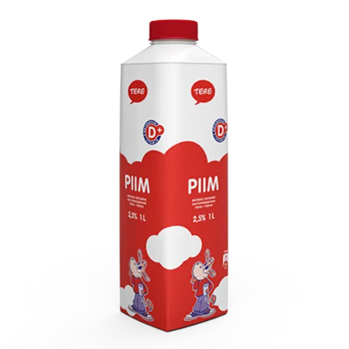 Piens ar D vitamīnu 2.5% 1l, Tere