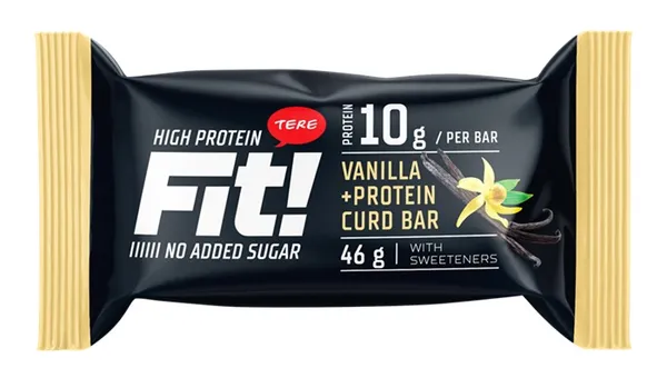 48H Proteīna batoniņš FIT! vaniļas ar saldinātājiem, 46g