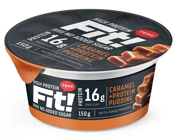 Pudiņš Fit! proteīna ar sāļo karameli 150g