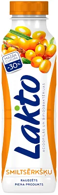 Raudzēts piena produkts LAKTO smiltsērkšķu 450g