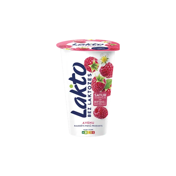 Raudzēts produkts LAKTO aveņu bez laktozes 200g