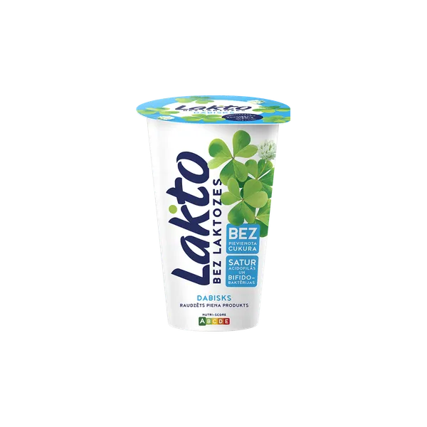 Raudzēts piena produkts LAKTO bez laktozes 200g