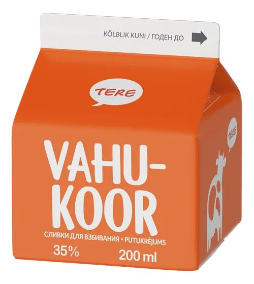 48H Saldais krējums TERE, bez laktozes, 35%, 200ml