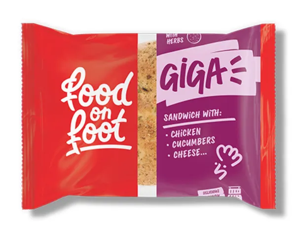 48H Sviestmaize GIGA ar vistu, gurķiem un sieru, 260g