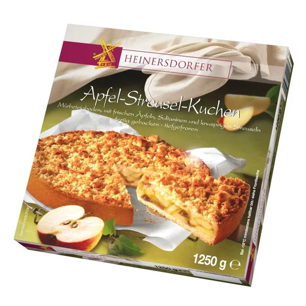 Ābolu kūka ar drumstalām saldēta, 1250g