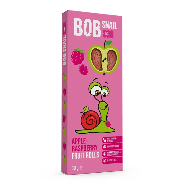 Ābolu un aveņu rullīši BOB SNAIL, 30g
