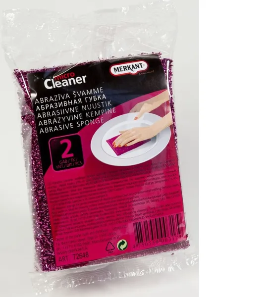 Abrazīva švamme, 2 gab/paka, PP plēvē