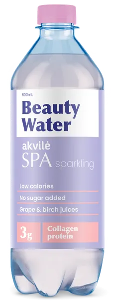 AKVILE SPA sparkling Beauty Water gāzēts 0.6L (DEP)