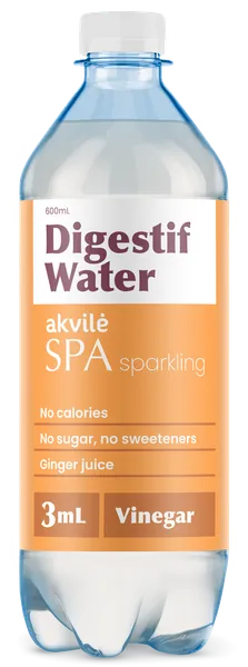 AKVILE SPA sparkling Digestif Water gāzēts 0.6L (DEP)