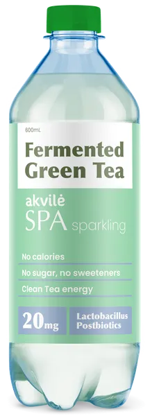 AKVILE SPA sparkling Fermented Green Tea gāzēts 0.6L (DEP)