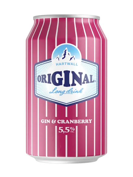 Alkoholiskais kokteilis HARTWALL Original Cranberry, 5,5%, bundžā, 0.33l (DEP)