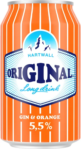 Alkoholiskais kokteilis HARTWALL Original Orange, 5,5%, bundžā, 0.33l (DEP)