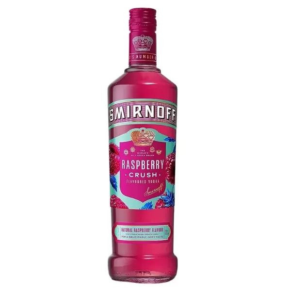 Alkoholisks dzēriens SMIRNOFF Raspberry Crush Vodka, 25%, 0.7l