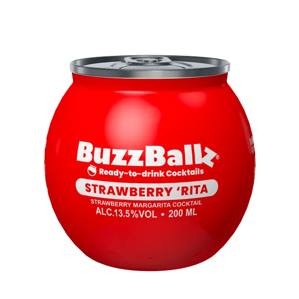 Alkoholisks kokteilis BUZZBALLZ Strawberry Rita, 13,5%, 0.2l