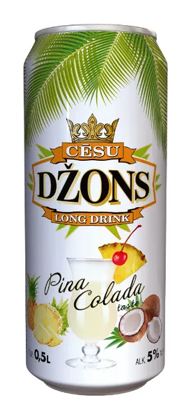 Alk.k. CĒSU DŽONS Pina Colada 5% 0,5L D