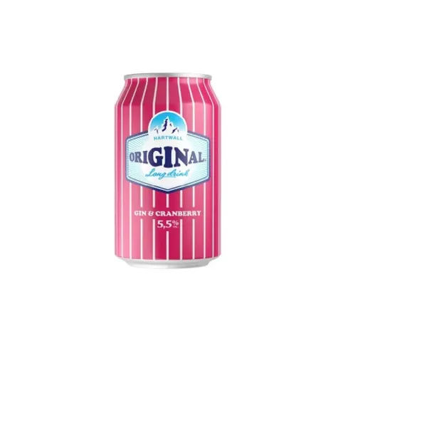 Alkoholiskais kokteilis HARTWALL Dzērveņu 5,5% 0,33L D