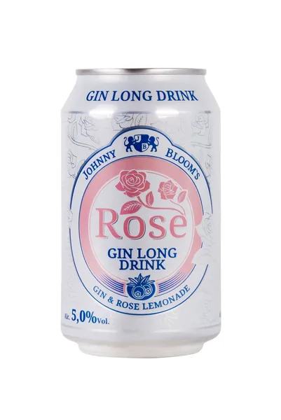 Alkoholisks kokteilis JOHNNY BLOOM'S Rose Gin, 5%, bundžā, 0.33l (DEP)