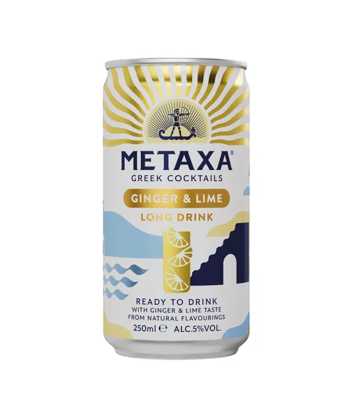 Alkoholisks kokteilis METAXA Ginger Lime, 5%, bundžā, 0.25l (DEP)