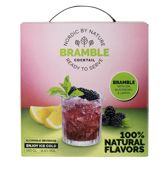 Alkoholisks kokteilis NORDIC By Nature Bramble, Blackberry&Lemon, 11,5%, Tetra-Pack, 1.5l