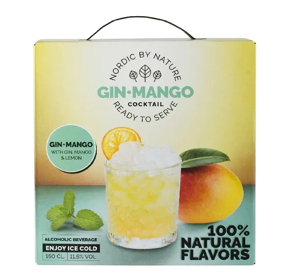 Alkoholisks kokteilis NORDIC By Nature Gin Mango&Lemon, 11,5%, Tetra-Pack, 1.5l