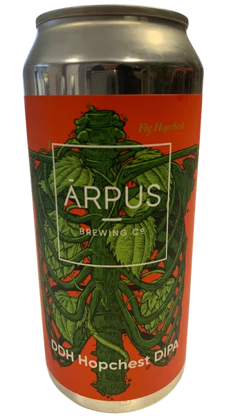 Alus ĀRPUS BREWING CO DDH Hopchest Dipa, 7,5%, bundžā, 0.44l (DEP)