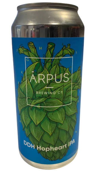 Alus ĀRPUS BREWING CO DDH Hopheart IPA, 6,2%, bundžā, 0.44l (DEP)