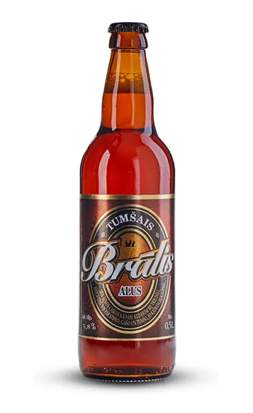 Alus BRĀLIS Tumšais, 5,8%, stiklā, 0.5 l(DEP)