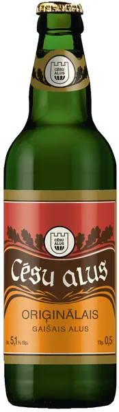 Alus CĒSU Oriģinālais, 5,1%, stiklā, 0.5l (DEP)