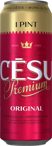 Alus CĒSU PREMIUM PINTE 5% 0,568L sk.D