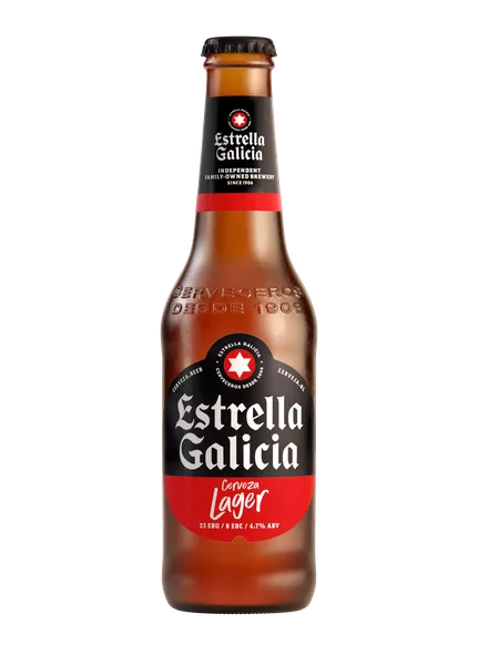 Alus ESTRELLA GALICIA Especial, 5,5%, stiklā, 0.33l (DEP)