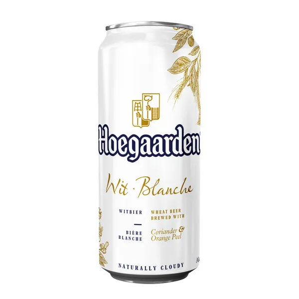 Alus HOEGAARDEN, 4,9%, bundžā, 0.5l (DEP)