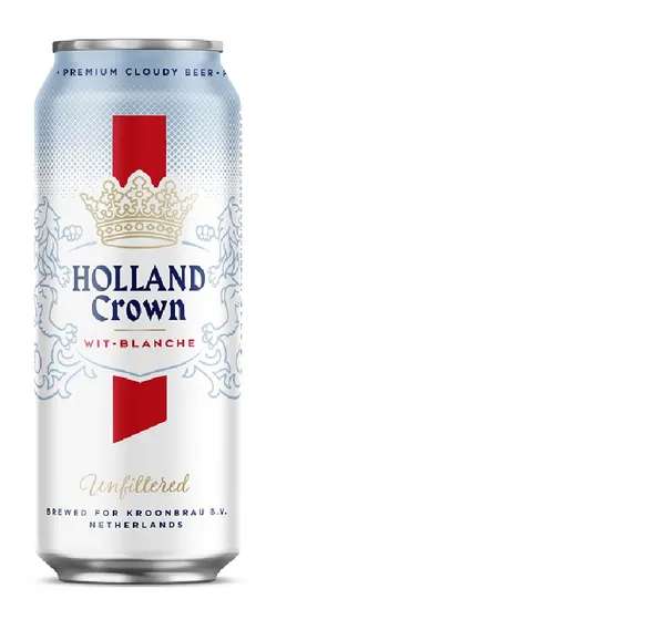 Alus HOLLAND CROWN Wit Blanche, 5%, bundžā, 0.5l (DEP)