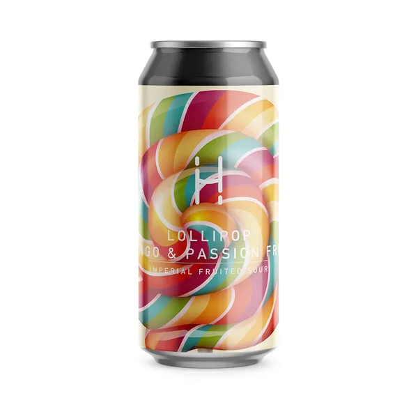 Alus HOPALAA Lollipop Mango&Passion fruit, 8,5%, bundžā, 0.44l (DEP)
