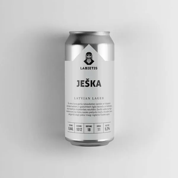 Alus LABIETIS Ješka, 5,2%, bundžā, 0.44l (DEP)