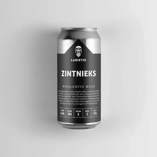 Alus LABIETIS Zintnieks, 7,6%, bundžā, 0.44l (DEP)