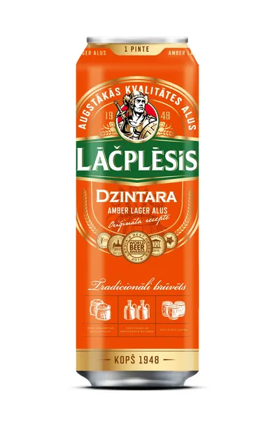 Alus LĀČPL. Dzint. PINTE 4,8% 0,568L sk.