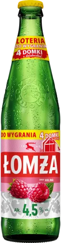 Alus LOMŽA, ar aveņu garšu, 4,5%, 0,5l, stiklā (DEP)
