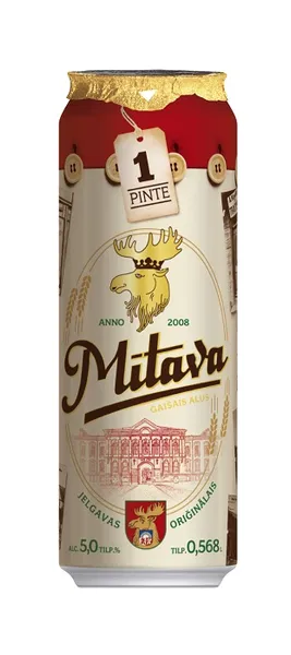 Alus MĪTAVA 5% 0,568L skārd.D