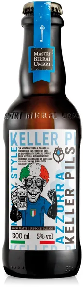 Alus MONKEY Azzurra Keller Pils, 5%, stiklā, 0.3l (DEP)